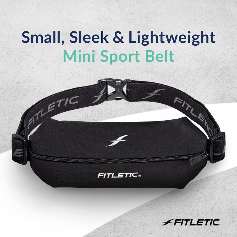 Fitletic Active Lifestyle Fanny Pack & Mini Sports Running Belt For Men & Women â€“ Lightweight, Low Profile- Ultra-Soft Expandable Lycra Pouch - Fits All Phones â€“ Inner Pocket - Image 3